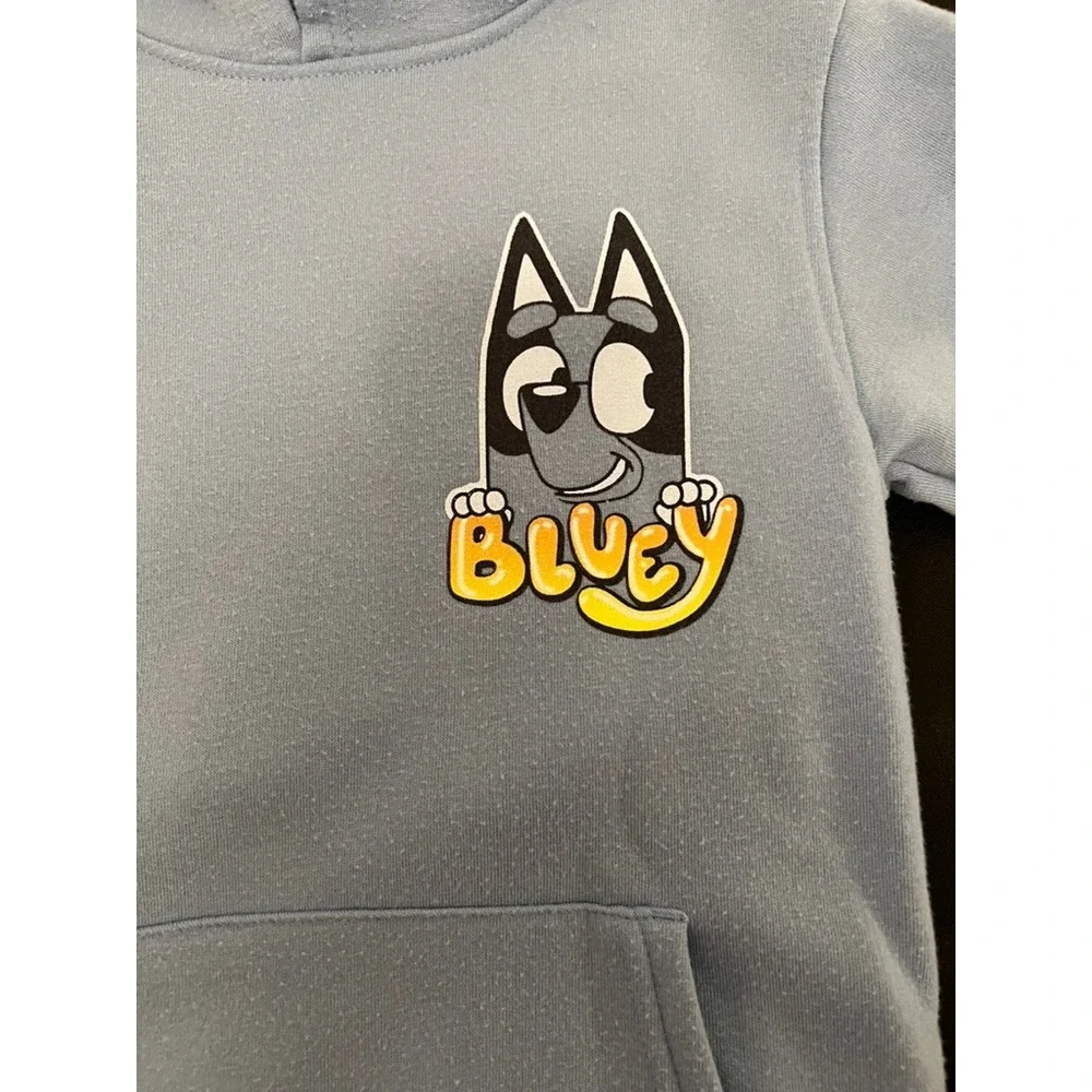 Bluey Kids Fleece Hoodie and Sweatpants Set Light Blue Size 6/7 2-Piece Outfit